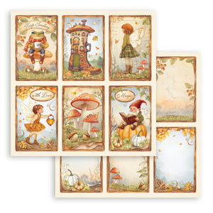 Stamperia Whispering Woods Collection - 12” x 12” Pad - 10 double faced sheets