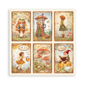 Stamperia Whispering Woods Collection - 12” x 12” Pad - 10 double faced sheets