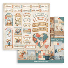 Stamperia Family Collection - 12” x 12” Pad - 10 Double Faced Sheets