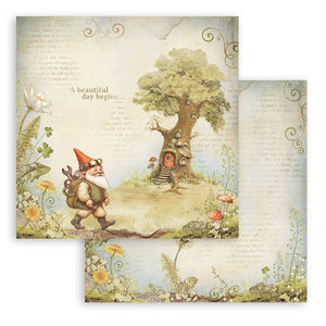 Stamperia Romantic Collection Hidden Grove 8” x 8” Pad - 8 double faced sheets - SBBS124