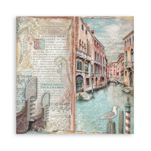 Stamperia Venice City of Art 8” x 8” Pad - 8 double faced sheets - SPSBBS128