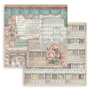Stamperia Venice City of Art 8” x 8” Pad - 8 double faced sheets - SPSBBS128