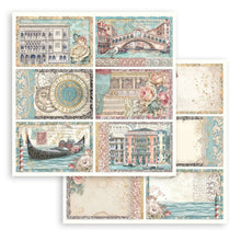Stamperia Venice City of Art 8” x 8” Pad - 8 double faced sheets - SPSBBS128