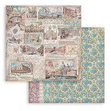 Stamperia Venice City of Art 8” x 8” Pad - 8 double faced sheets - SPSBBS128