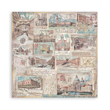Stamperia Venice City of Art 8” x 8” Pad - 8 double faced sheets - SPSBBS128