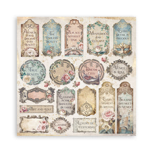 Stamperia Venice City of Art 8” x 8” Pad - 8 double faced sheets - SPSBBS128