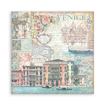 Stamperia Venice City of Art 8” x 8” Pad - 8 double faced sheets - SPSBBS128