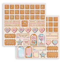 Stamperia Candy Christmas 8” x 8” Pad - 8 double faced sheets - SPSBBS129