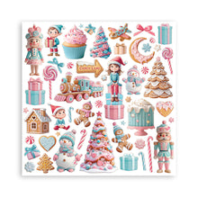 Stamperia Candy Christmas 8” x 8” Pad - 8 double faced sheets - SPSBBS129