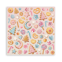 Stamperia Candy Christmas 8” x 8” Pad - 8 double faced sheets - SPSBBS129
