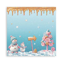 Stamperia Candy Christmas 8” x 8” Pad - 8 double faced sheets - SPSBBS129