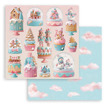 Stamperia Candy Christmas 8” x 8” Pad - 8 double faced sheets - SPSBBS129