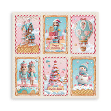 Stamperia Candy Christmas 8” x 8” Pad - 8 double faced sheets - SPSBBS129