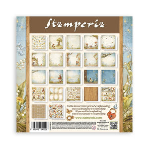 Stamperia Romantic Collection Hidden Grove 8” x 8” Maxi Pad - 22 single faced sheets - SBBSXB10