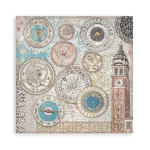 Stamperia Venice City of Art 8” x 8” Pad - 22 single faced sheets - SPSBBSXB14