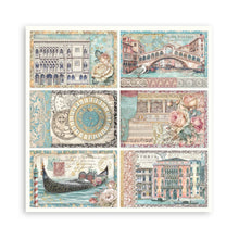 Stamperia Venice City of Art 8” x 8” Pad - 22 single faced sheets - SPSBBSXB14