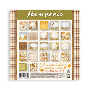 Stamperia Whispering Woods Collection 8” x 8” Maxi Pad - 22 single faced sheets