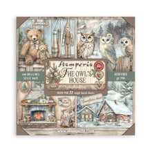Stamperia Owl's House Collection 12” x 12” Pad - 22 single faced sheets - SPSBBXLB28