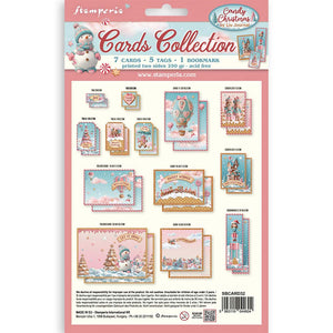 Stamperia Candy Christmas - Card Pack - 7 Cards, 5 Tags & 1 Bookmark SBCARD32