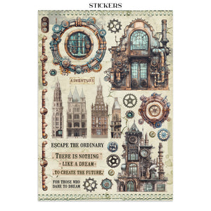 Stamperia Voyages Fantastiques Collection - Junk Journal A4
