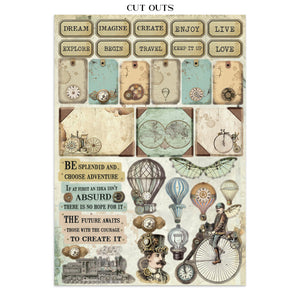 Stamperia Voyages Fantastiques Collection - Junk Journal A4