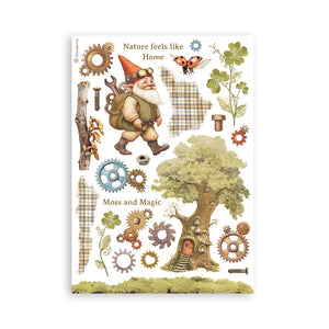 Stamperia Hidden Grove - Washi Pad - 8 Adhesive Washi Sheets - SBW17