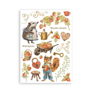 Stamperia Hidden Grove - Washi Pad - 8 Adhesive Washi Sheets - SBW17