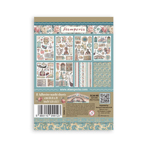 Stamperia Venice City of Art - Washi Pad - 8 Adhesive Washi Sheets - SPSBW21