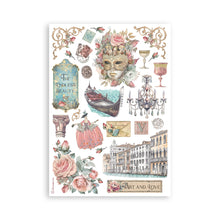 Stamperia Venice City of Art - Washi Pad - 8 Adhesive Washi Sheets - SPSBW21