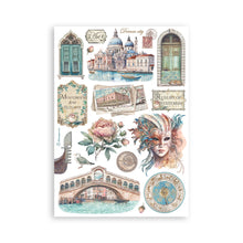 Stamperia Venice City of Art - Washi Pad - 8 Adhesive Washi Sheets - SPSBW21