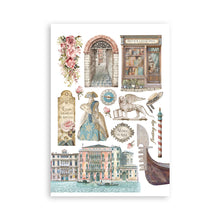 Stamperia Venice City of Art - Washi Pad - 8 Adhesive Washi Sheets - SPSBW21