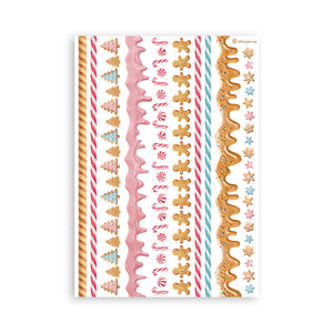 Stamperia Candy Christmas - Washi Pad - 8 Adhesive Washi Sheets - SPSBW22
