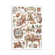 Stamperia Owl's House Collection - Washi Pad - 8 Adhesive Washi Sheets - SPSBW23