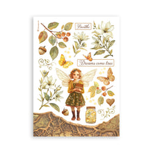 Stamperia Whispering Woods Collection - A5 Washi Pad - 8 Adhesive Washi Sheets