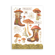 Stamperia Whispering Woods Collection - A5 Washi Pad - 8 Adhesive Washi Sheets