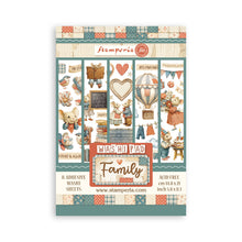Stamperia Family Collection - A5 Washi Pad - 8 Adhesive Washi Sheets