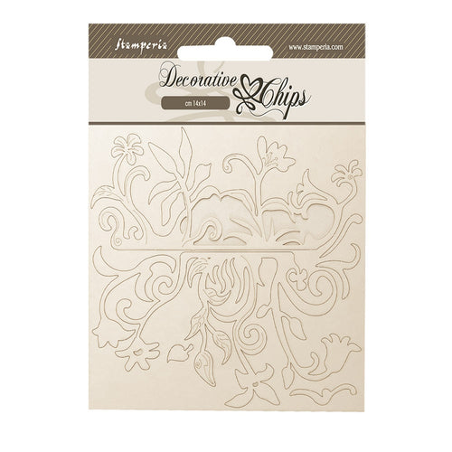 Stamperia Hidden Grove Decorative Chips - Pattern SCB260