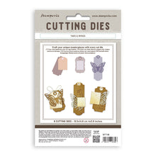 SAVE 10% Stamperia Quiet Days Collection - Cutting Dies - A6 - Tags & Wings