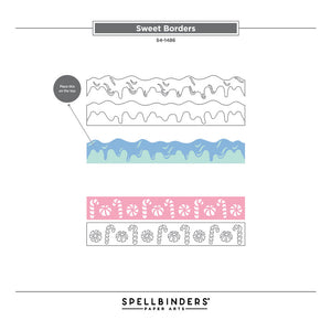 Stamperia Candy Christmas Collection - 3 Cutting Dies - Sweet Borders SPSFTB01