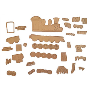 Stamperia Candy Christmas Collection - Gingerbread Train - 30 Cutting Dies -  SPSFTB02