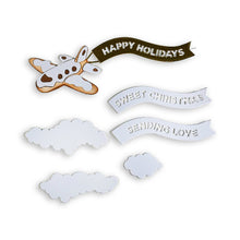 Stamperia Candy Christmas Collection - Gingerbread Plane and Banners - 13 Cutting Dies -  SPSFTB03