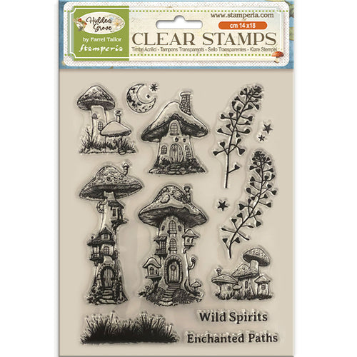 Stamperia Hidden Grove Clear Stamp Set by Farrel Tailor - Wild Spirits, Enchanted Paths - WTK217 - 14cm x 18cm