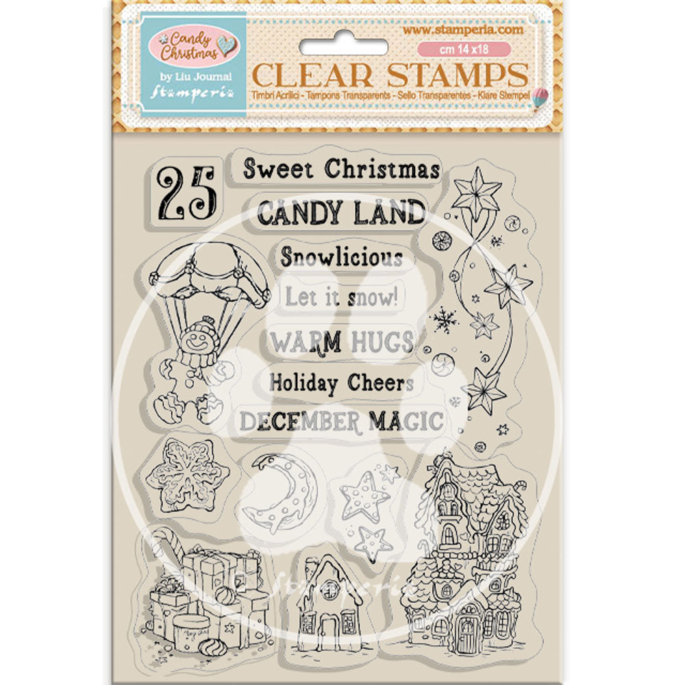 Stamperia Candy Christmas Clear Stamp Set - Sweet Christmas - SPWTK223 ...