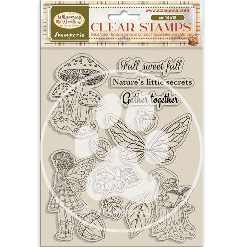 Stamperia Whispering Woods Collection Clear Stamp Set - Gather Together - 14cm x 18cm