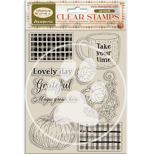 Stamperia Whispering Woods Collection Clear Stamp Set - Lovely Day - 14cm x 18cm