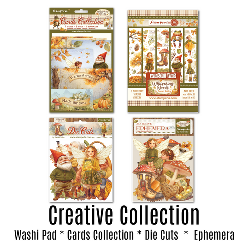 SAVE 10% Stamperia - Whispering Woods Collection - Creative Collection (4 Items)