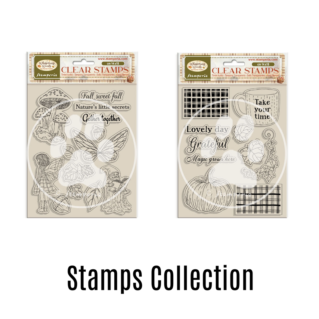 SAVE 10% Stamperia Whispering Woods Collection Clear Stamp Set Bundle