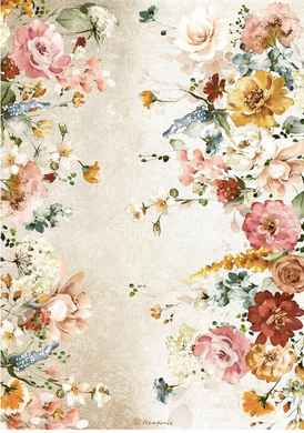 Stamperia - Garden of Promises Flowers - Decoupage Rice Paper A4 - DFSA4691