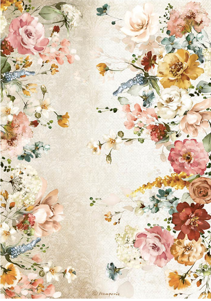 Stamperia - Garden of Promises Flowers - Decoupage Rice Paper A4 - DFSA4691