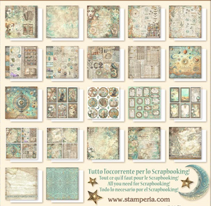 Stamperia Scrapbooking 12” x 12” Fortune Pad - Maxi Pad 22 Single Faced Sheets - SBBXLB15